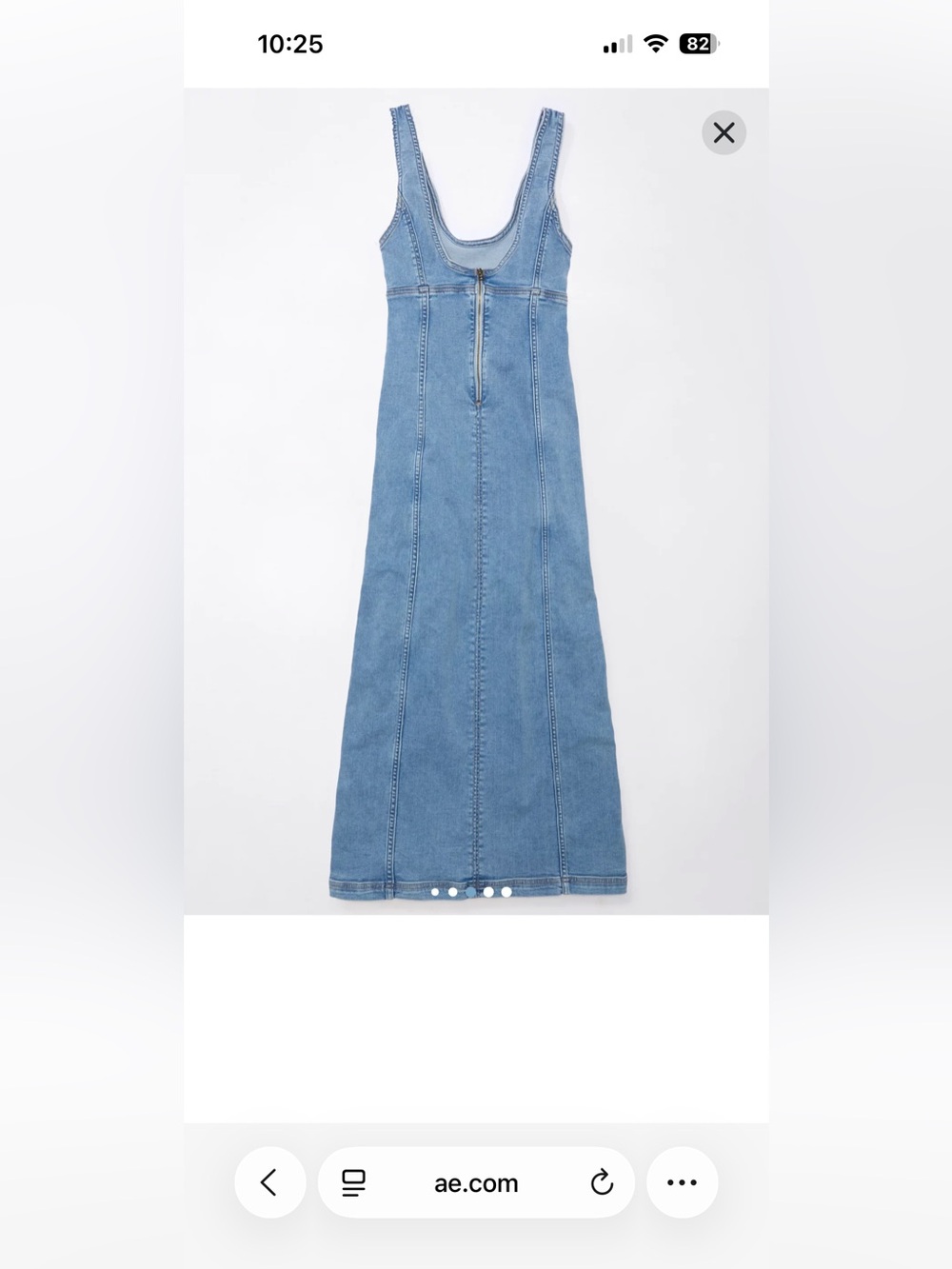 WESTERN STYLE🐎 American Eagle Outfitters Light Blue Denim Dress - Picture 4 of 9